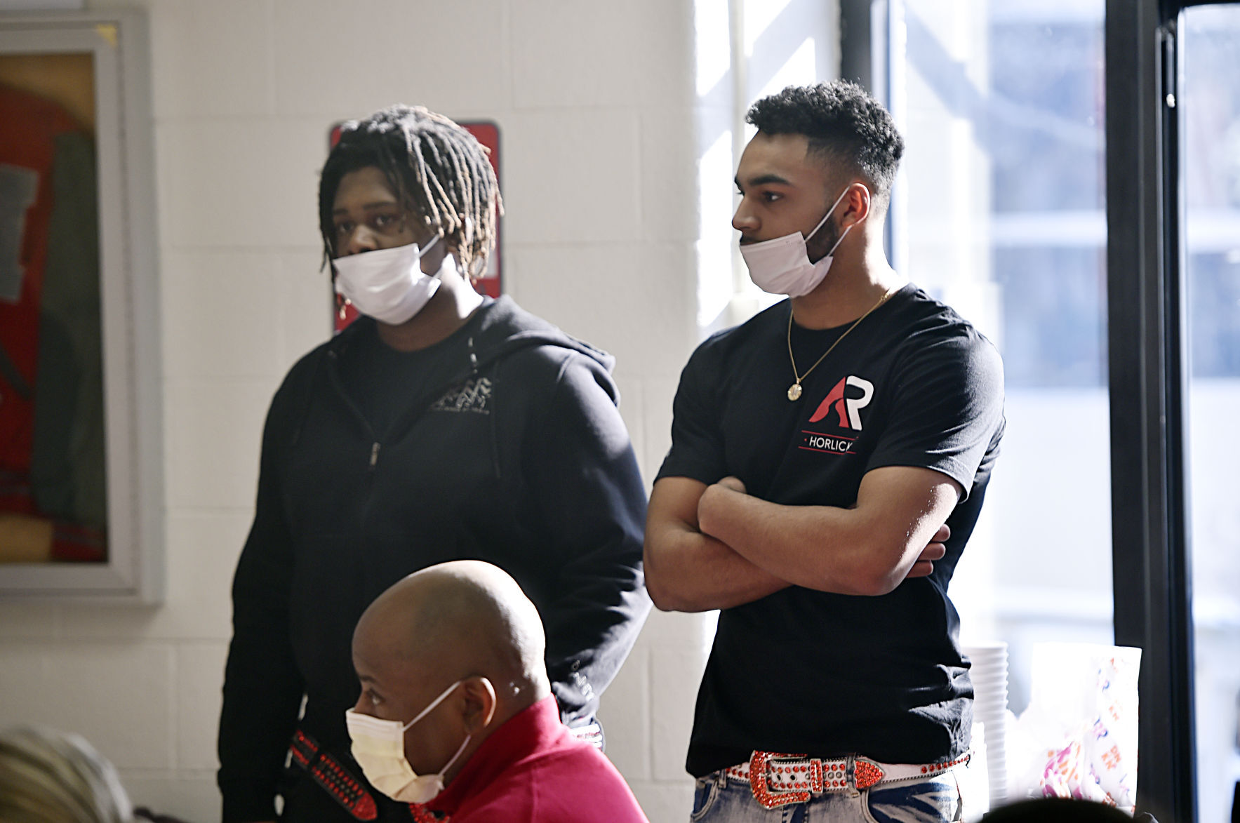 Tony Berryhill and Miles Gallagher, Horlick High seniors